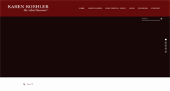 Desktop Screenshot of karenkoehler.com